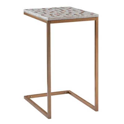 Priscille Accent C Table Gold - Linon 5 Priscille Accent C Table Gold - Linon - Image 3