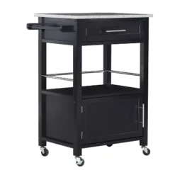 Mitchell Kitchen Cart Granite Top - Linon -Linon GUEST b7cf7d82 1cc2 42fe a4c9 81cd6d6ee164