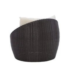 Linon Rylee Snuggle Aluminum & Rattan Club Chair Brown -Linon GUEST b7fb864a fa47 42bf bea0 39965109e6f9