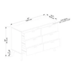 Reid Dresser Walnut - Linon 25 Reid Dresser Walnut - Linon -Linon GUEST b820e7bc 8d56 448c 9b6c ce54e4a0fb83