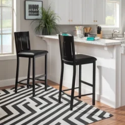 Edwina Metal Barstool Black - Linon 15 Edwina Metal Barstool Black - Linon -Linon GUEST b99b0de0 9532 4ac6 b71d 98a7f30fc101