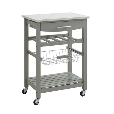 Clarke Kitchen Cart - Linon 21 Clarke Kitchen Cart - Linon - Image 19