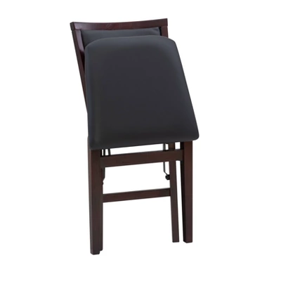 2pc Claire Folding Chair Espresso - Linon 9 2pc Claire Folding Chair Espresso - Linon - Image 7