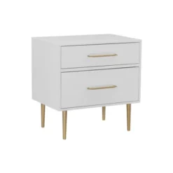 Gloria 2 Drawer Nightstand - Linon -Linon GUEST bc31141e ab42 4dea 88ad d0dc455c3da2