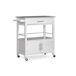 Cameron Kitchen Cart With Granite Top - Linon -Linon GUEST bc7d8cb1 eec8 4743 87cb 4e43277fc817