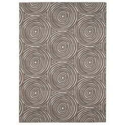Solway Washable Outdoor Rug Ivory/Brown - Linon -Linon GUEST c1ddfcc2 00a9 4ca5 a119 c678289af725