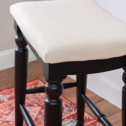 Marino Backless Barstool Wood - Linon -Linon GUEST c550c94a 72e6 440b b28c dd647c044309