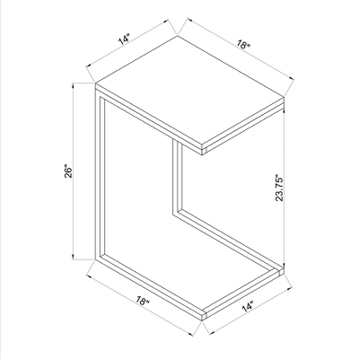 Priscille Accent C Table Gold - Linon 10 Priscille Accent C Table Gold - Linon - Image 8