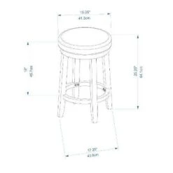 Maya Swivel Backless Counter Height Barstool - Linon 15 Maya Swivel Backless Counter Height Barstool - Linon -Linon GUEST c80d8f4d 014b 47a2 96b0 99f036b04e3e