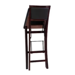 30" Keira Padded Back Folding Bar Stool Espresso Brown - Linon -Linon GUEST c8c91c5c 4317 4823 98c9 2f9cbea2e631