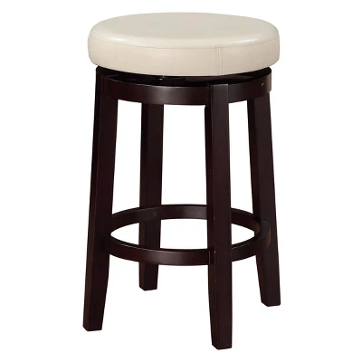 Maya Swivel Backless Counter Height Barstool - Linon 11 Maya Swivel Backless Counter Height Barstool - Linon - Image 9