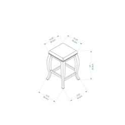 San Francisco Backless Faux Leather Counter Height Barstool Wood Brown - Linon -Linon GUEST c9b4cb51 843d 467c b127 1ed6c85943e9