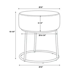 Bandi Accent Vanity Stool - Linon 20 Bandi Accent Vanity Stool - Linon -Linon GUEST cb945aa1 983c 43f4 a087 84a044d6d29d