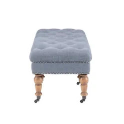 50" Isabelle Bench Blue - Linon -Linon GUEST cf380df8 b3a8 4bf1 be0a 83d90f7063a3