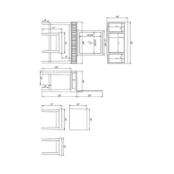 Garbo Vanity Set Cream - Linon -Linon GUEST d008cd3b 673b 4492 a80b 412f2c0c879d
