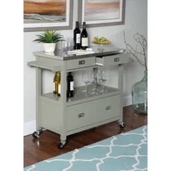 Sydney Kitchen Cart - Linon -Linon GUEST d05eeba1 05f8 43a5 a151 f574b1020730