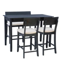 4pc Jordan Tavern Counter Height Dining Set - Linon -Linon GUEST d1e43c44 07ab 4daa 8ab8 a5e878c5703f
