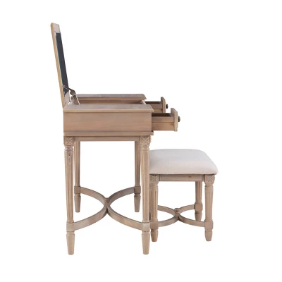 Cyndi Wash Vanity Gray - Linon 8 Cyndi Wash Vanity Gray - Linon - Image 6