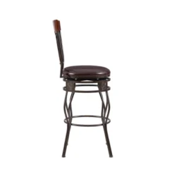 Malise Barstool Bronze - Linon -Linon GUEST d42197e9 755d 4f31 9ba7 5529cc94d72c