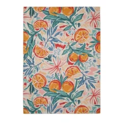 Pomelo Washable Outdoor Rug Ivory/Orange - Linon 25 Pomelo Washable Outdoor Rug Ivory/Orange - Linon -Linon GUEST d47ba255 ee02 4a62 8f0f 5b0ec320fbdd