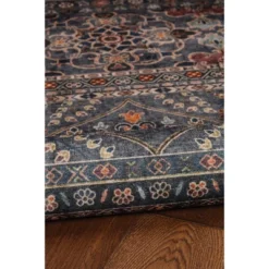Washable Grant Rug Teal/Ivory - Linon -Linon GUEST d4ad7d9d ebed 4590 9cab 75433a7d6f02