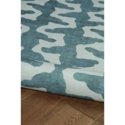 Odessa Washable Outdoor Rug Aqua/Green - Linon -Linon GUEST d81a1f6f 3389 4b2c bd28 c4f373c82186