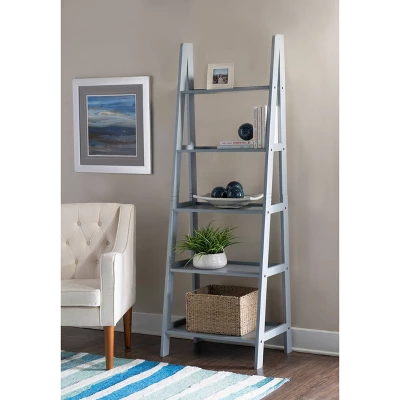 Acadia Ladder Bookshelf - Linon 7 Acadia Ladder Bookshelf - Linon - Image 5