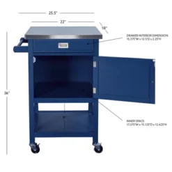 Sydney Apartment Kitchen Cart - Linon -Linon GUEST daa66c3d 231e 48e4 ace2 6c6f3e75dd37
