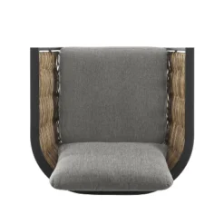 2pk Ashby Outdoor Woven Wicker Arm Chairs Black/Natural - Linon -Linon GUEST de058e80 b5fb 4336 bba1 258635e320ec