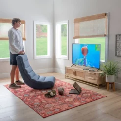 Landy Game Rocking Chair Berber - Linon -Linon GUEST de816344 181e 4062 93af 8dbf43ce3473