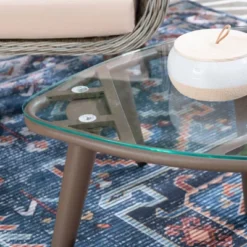 3pc Bertram Outdoor Wicker Conversation Set Gray - Linon -Linon GUEST de99edb0 f374 4ada a2b9 3f90ff778805