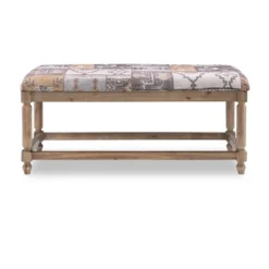 Kaya Bench Gray - Linon