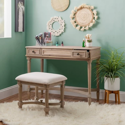 Cyndi Wash Vanity Gray - Linon 15 Cyndi Wash Vanity Gray - Linon - Image 13