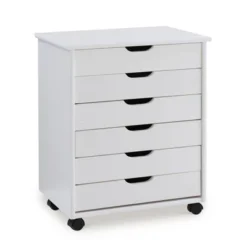 Cary 6 Drawer Wide Roll Cart - Linon 36 Cary 6 Drawer Wide Roll Cart - Linon -Linon GUEST e43caed8 d2f2 41f3 a765 b2f7bd262a36