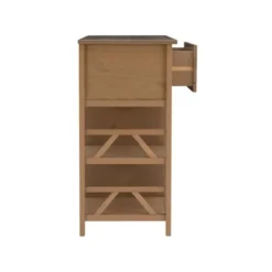 Titian Tall TV Stand For TVs Up To 50" Light Brown - Linon -Linon GUEST e4a0970e 4869 45a7 80e8 0e91c4498c73