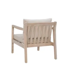 Linon 2pk Melita Acacia Arm Chairs Beige/Natural -Linon GUEST e4da7838 7859 4791 8f46 42878d8a16b2