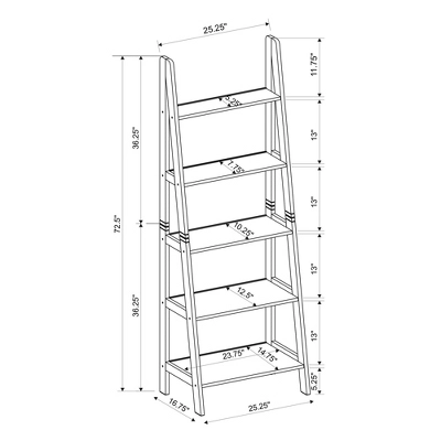 Acadia Ladder Bookshelf - Linon 9 Acadia Ladder Bookshelf - Linon - Image 7