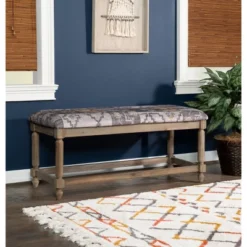 Kaya Bench Gray - Linon 15 Kaya Bench Gray - Linon -Linon GUEST e797490e dc59 4213 9325 0a1885c08c06