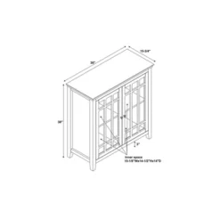 Largo Antique Double Door Cabinet White - Linon -Linon GUEST e8b95cf7 58eb 4001 8ad2 7a586f9be4be
