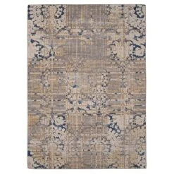 Selkirk Washable Outdoor Rug Navy/Sand - Linon -Linon GUEST e8f1d09f a291 4551 92c7 645afa85ec8c