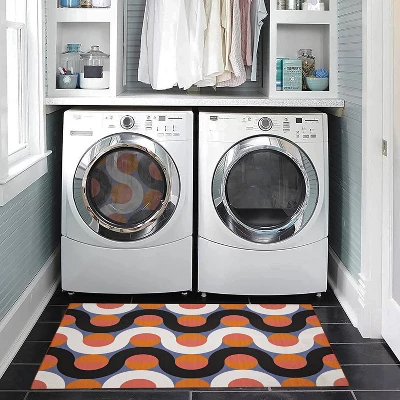 Rexford Washable Outdoor Rug Orange/Pink - Linon 10 Rexford Washable Outdoor Rug Orange/Pink - Linon - Image 8