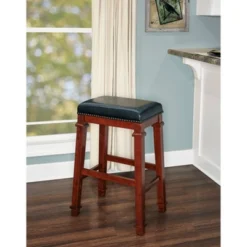 Kennedy Backless Barstool Wood - Linon