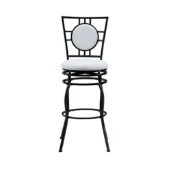 Teagan Adjustable Stool Black - Linon -Linon GUEST ed277bec 191c 4d13 8db3 910a8815a286