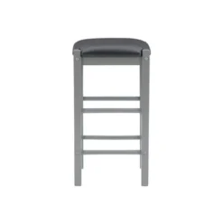 Set Of 2 Lancer Backless Faux Leather Counter Height Barstools - Linon -Linon GUEST ed9419a4 b63b 4709 9683 9d70bb8547e7