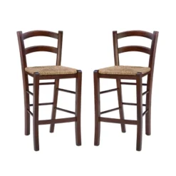 Set Of 2 Emilo Counter Height Barstools - Linon -Linon GUEST ee1bfed1 fffe 4738 8e58 209af8226b88