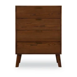 Reid 4 Drawer Chest Walnut - Linon