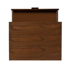 Reid 1 Drawer Nightstand Walnut - Linon -Linon GUEST ef28fee6 001d 4dc9 8671 868bf81ef527
