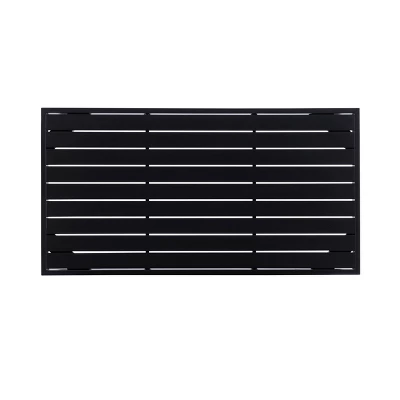 Linon Aluminum Rectangle Lark Coffee Table Black 6 Linon Aluminum Rectangle Lark Coffee Table Black - Image 4