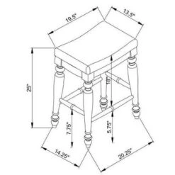Marino Backless Counter Height Barstool Wood - LInon -Linon GUEST f1a2cddd 37dd 4963 aa96 4cb78de8a88c