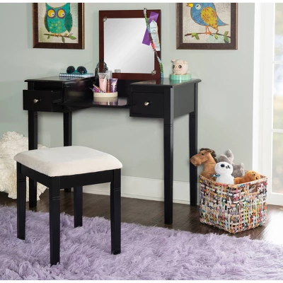 Camden Vanity Set Black Cherry - Linon 12 Camden Vanity Set Black Cherry - Linon - Image 10